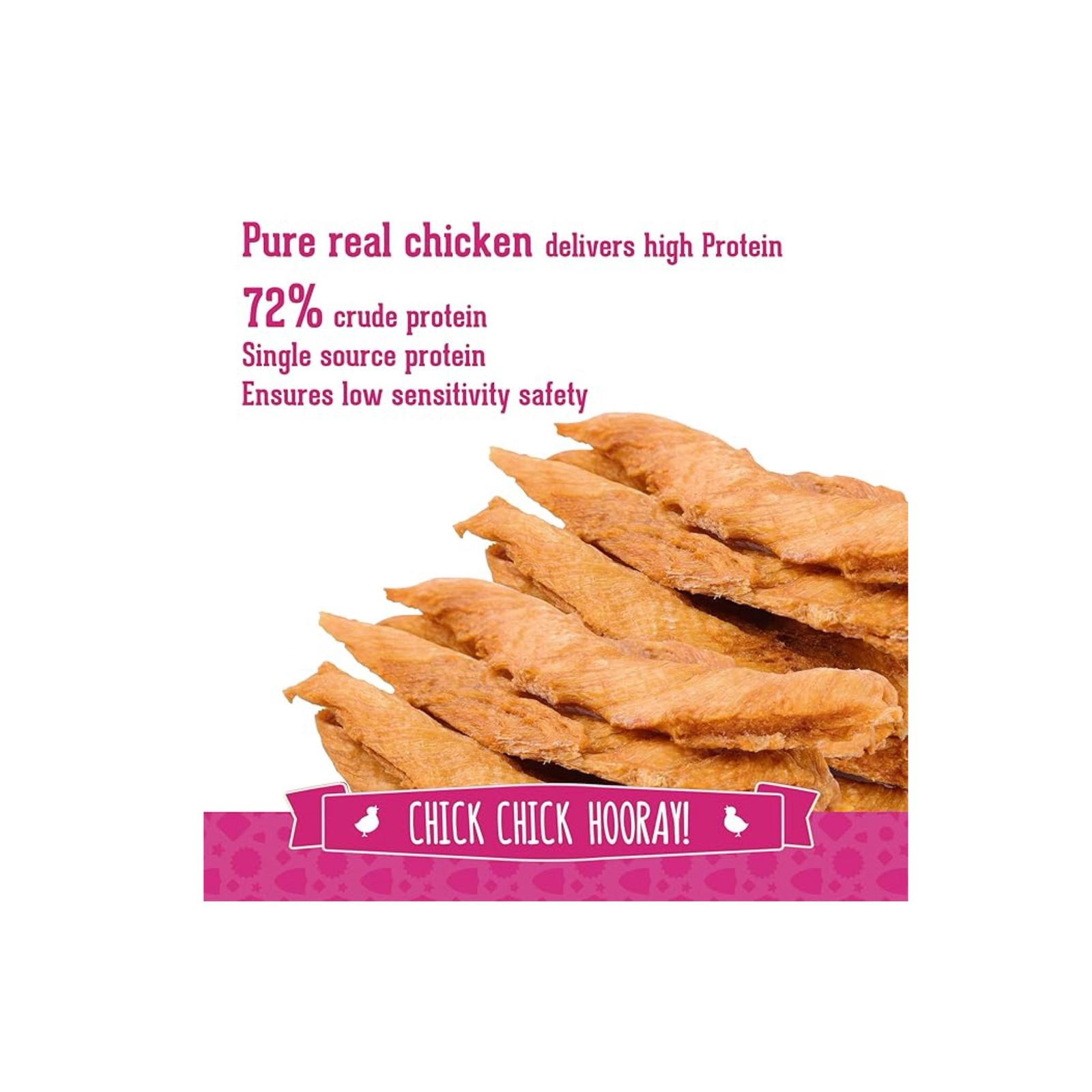 PACK'N PRIDE Chick Chick Hooray FILLET Dog Treats 100g - Image 3