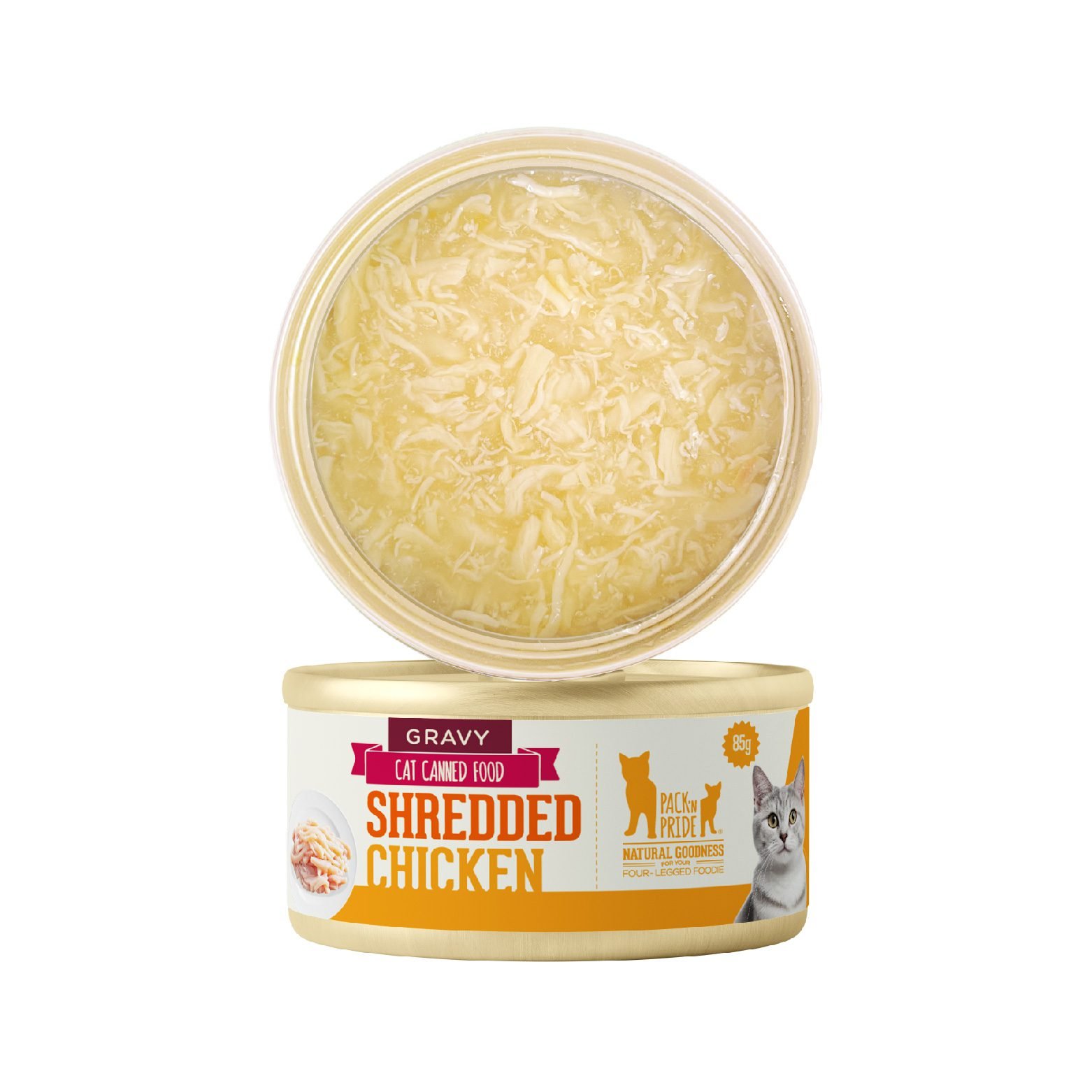 Pack’n Pride Canned cat wet food Shredded Chicken& Carrot