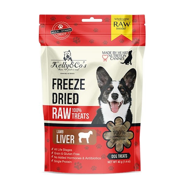 Kelly & CO’s Freeze Dried Raw Treat Lamb Liver