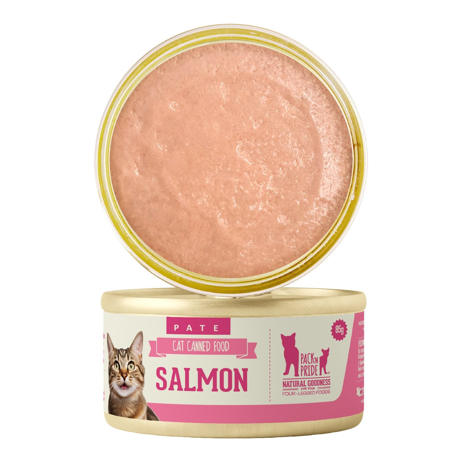 Pack’n Pride Canned cat Pate wet food Can Canned Salmon