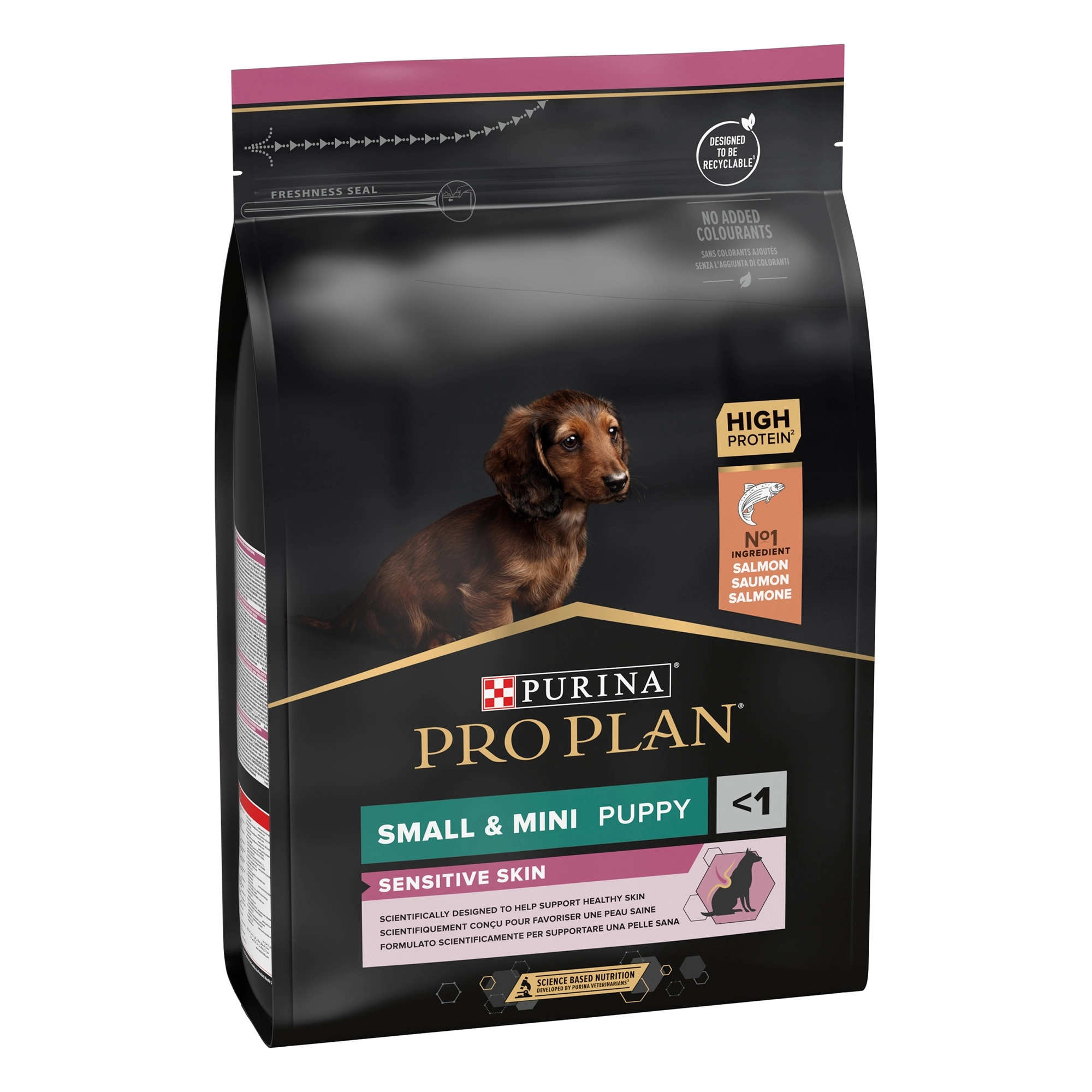 Purina Pro Plan Sensitive Digestion SMALL & MINI PUPPY Dry Dog Food Salmon - 3KG