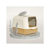 Extra Large Semi and Fully Enclosed Cat Litter Box in ORANGE