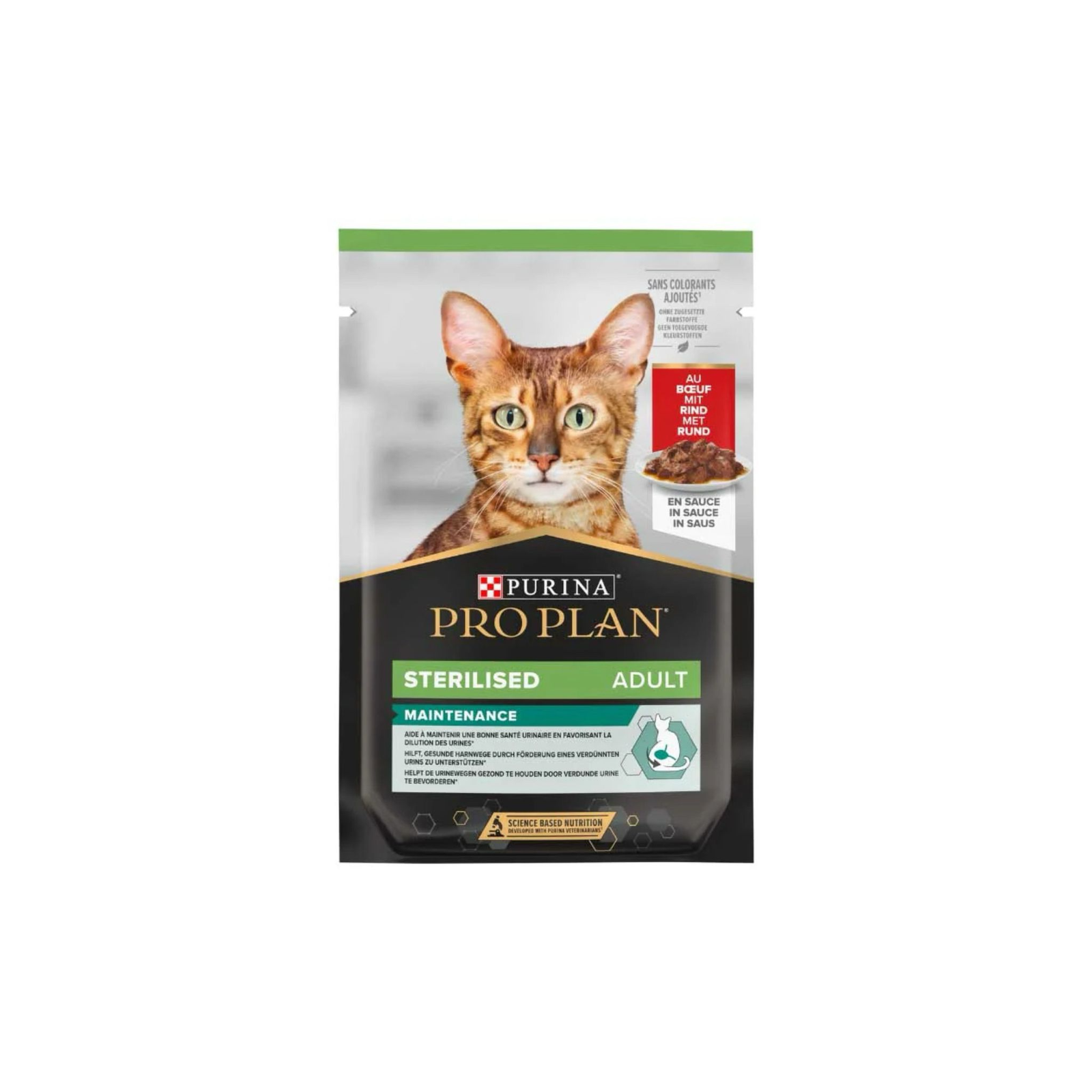 Purina Pro Plan Sterilised Maintenance Adult Wet Cat Food Beef In Gravy- 85G