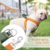 Ombre Dog Harness & Leash Set - Green/Orange - SMALL - Image 2