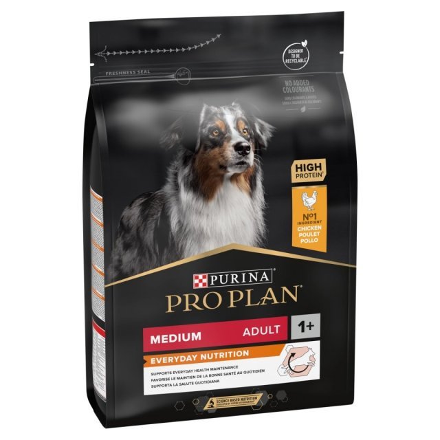 Purina Pro Plan Medium Adult Everyday Nutrition Dry Dog Food with Chicken 3kg