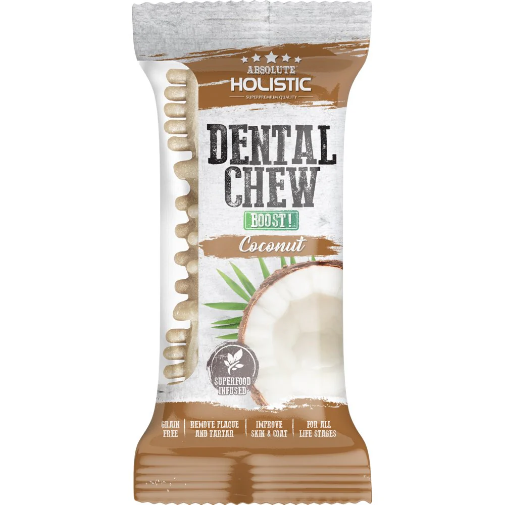 Absolute Holistic COCONUT Grain-Free Dental Dog Chew Treat 25g - Image 2