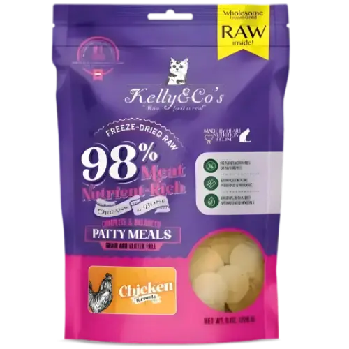 Kelly & Co's Freeze-Dried Cat Patty Meals CHICKEN - 226g