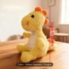 YELLOW DRAGON Squeaky Plush Toy - Image 2